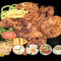 Pepper Chicken Charcoal Full (Spicy) + Rice OR Bread