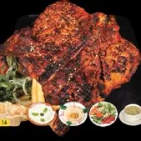 Chicken Tandoori Charcoal (Spicy) With Bread OR Rice