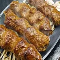 Mix Kabab (Chicken Kabab 2 Pcs + Mutton 2 Pcs) With Humus & Roti