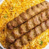 Mutton Seekh Kabab 3 Pcs With Biryani