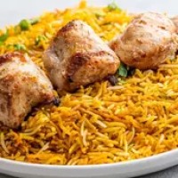 Chicken Malai Botti Tikka - 4 Pcs With Biryani