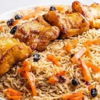 Grill Fish Tikka With Delicious Afghani Pulao Rice