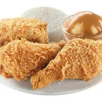 Rice With Crispy Fried Chicken