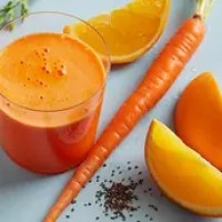 Orange And Carrot Mix Juice